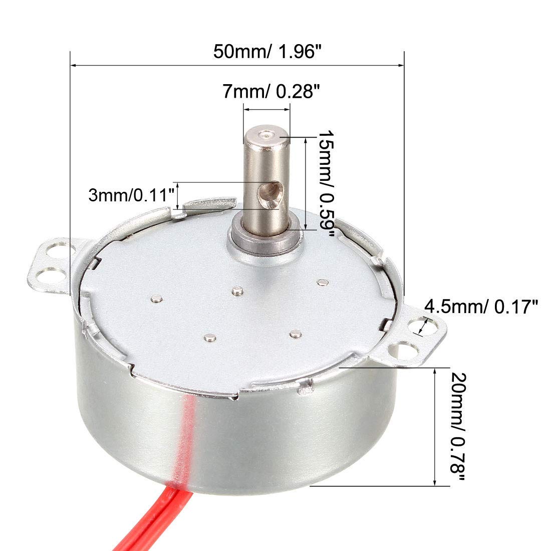 Amazon.co.jp: 同期モーターAC 24V 2.5-3RPM 50-60Hz CCW/CW 4W